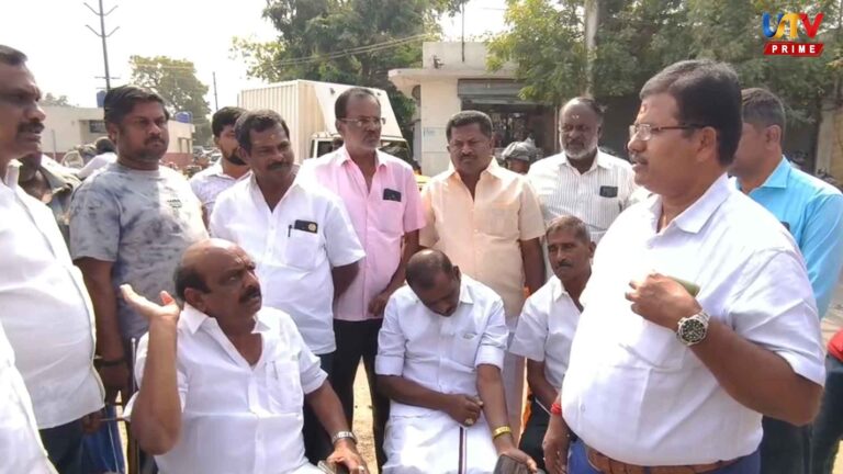 DMK MLA's sudden dharna in Tiruppur... Drama during election time?