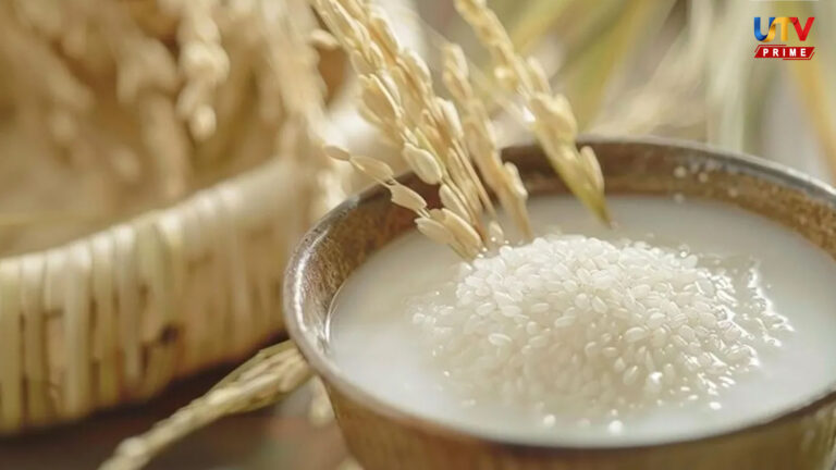 கண்ணாடி மாதிரி பளபளன்னு உங்க முகம் மின்னனுமா?.. அரிசியை இப்படி யூஸ் பண்ணுங்க..! rice water UTV