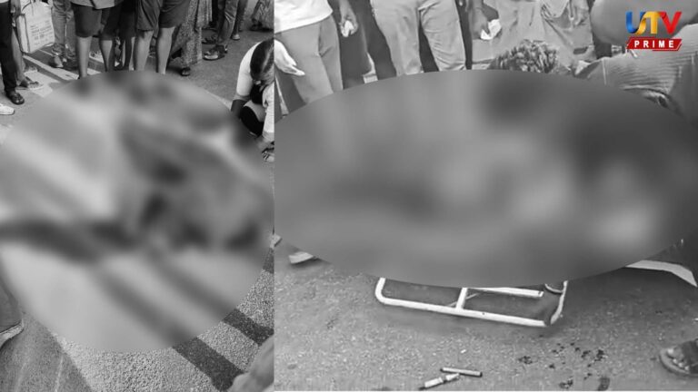 கண்ணிமைக்கும் நேரத்தில் கோர விபத்து.. பள்ளி வாகனம் மோதி தலை நசுங்கி வாலிபர் உயிரிழப்பு..! accident UTV