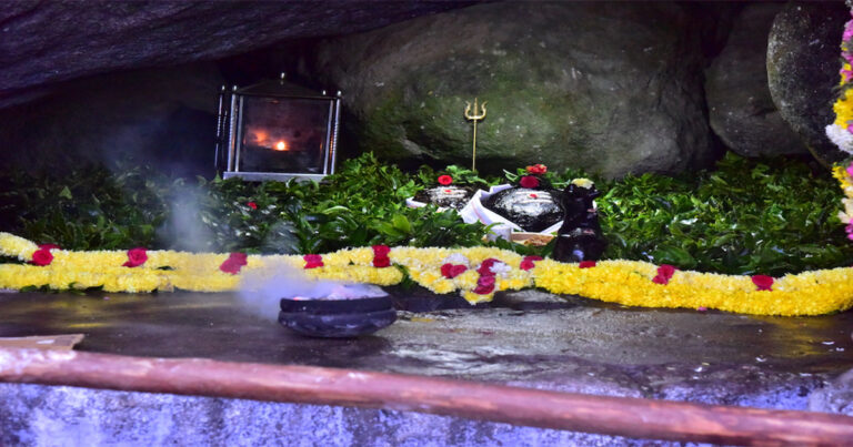 Lord Shiva statue at the peak of Velliyangiri mountain, the Southern Kailash