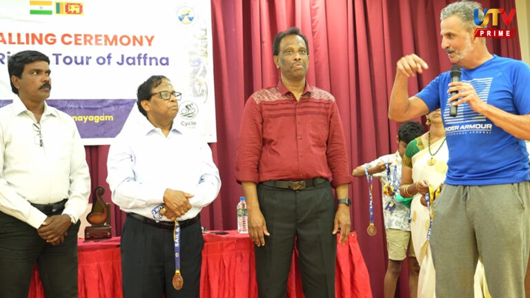 Indian cyclists promote tourism and anti-drug awareness in Jaffna