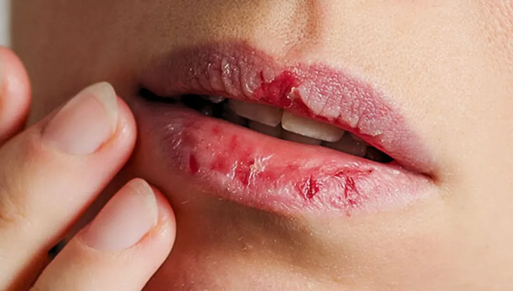Six heart disease symptoms visible on lips